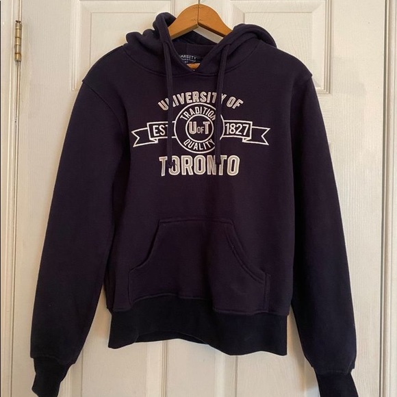 U of T NWT Navy Hoodie - Picture 1 of 5